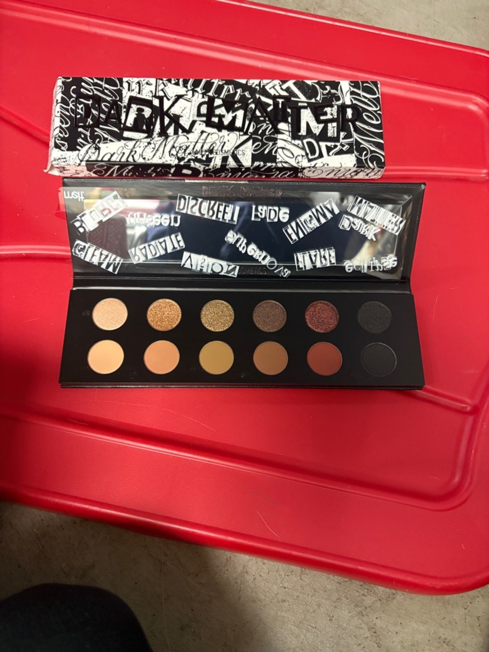 NIB Melt Cosmetics Dark Matter Palette - Black & Bronze Accents